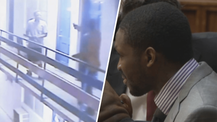 Surveillance video shows the November 2013 murder of Luis Perez at a motel in North Miami. Anthawn Ragan is charged in the murder and his trial began on March 31, 2025.